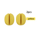 Silicone Fishing Rod Holder Ball Straps 5-Hole Organizer 2-Pack Fishing Rod Organizer QXL YELLOW