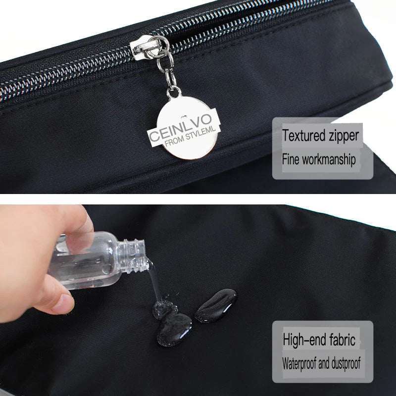 Waterproof Nylon Makeup Brush Bag | Large Capacity Organizer Makeup Brush Bag QXL