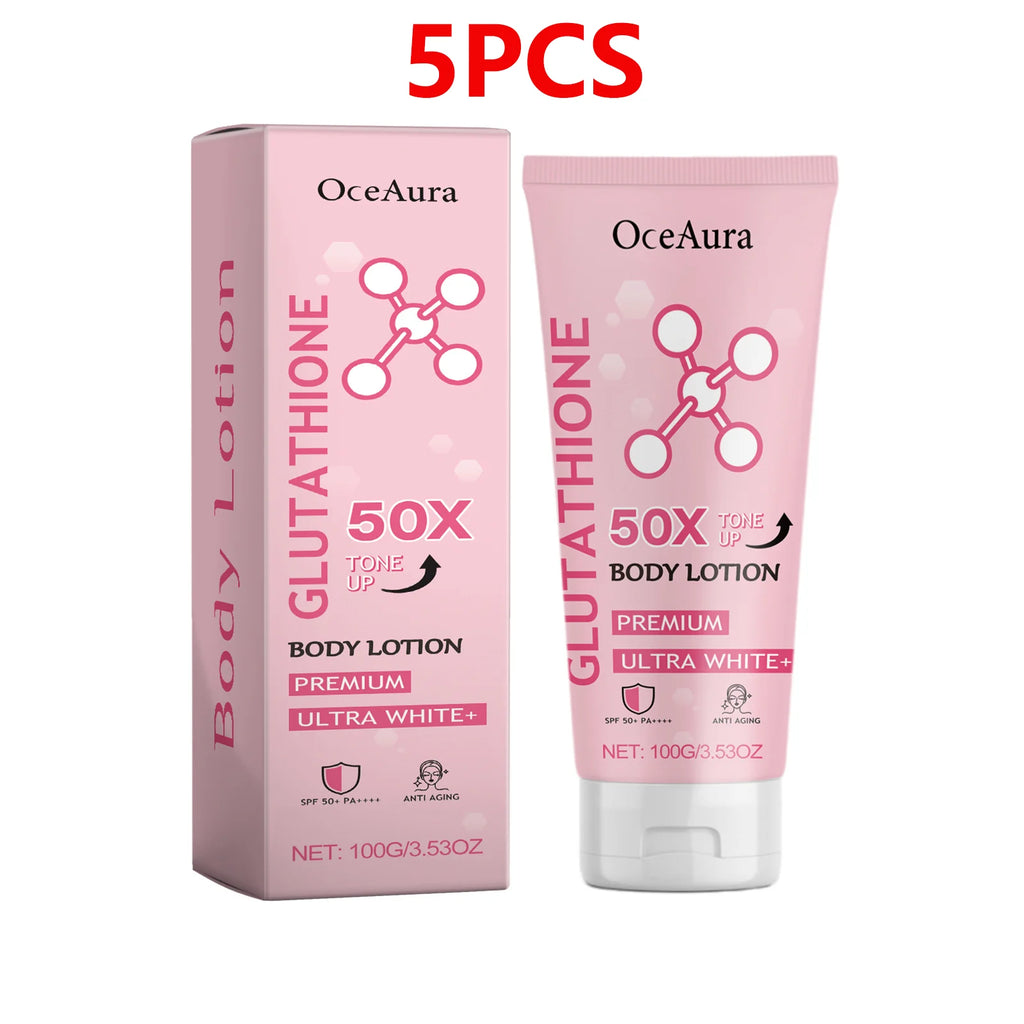 OceAura Glutathione Brightening Body Cream | Even Skin Tone Brightening Body Cream QXL 5pcs