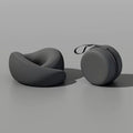 Memory Foam U-Shaped Travel Neck Pillow | Adjustable & Washable Travel Neck Pillow QXL Black With Box