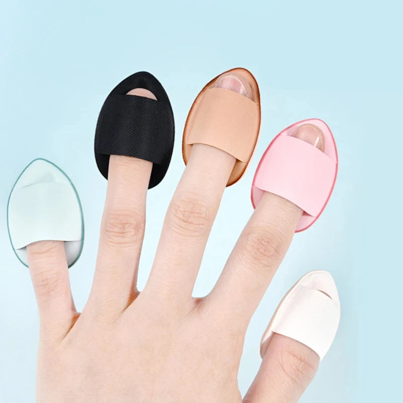 6-Pack Mini Finger Puff Sponges | Foundation & Concealer Makeup Sponge Puff QXL