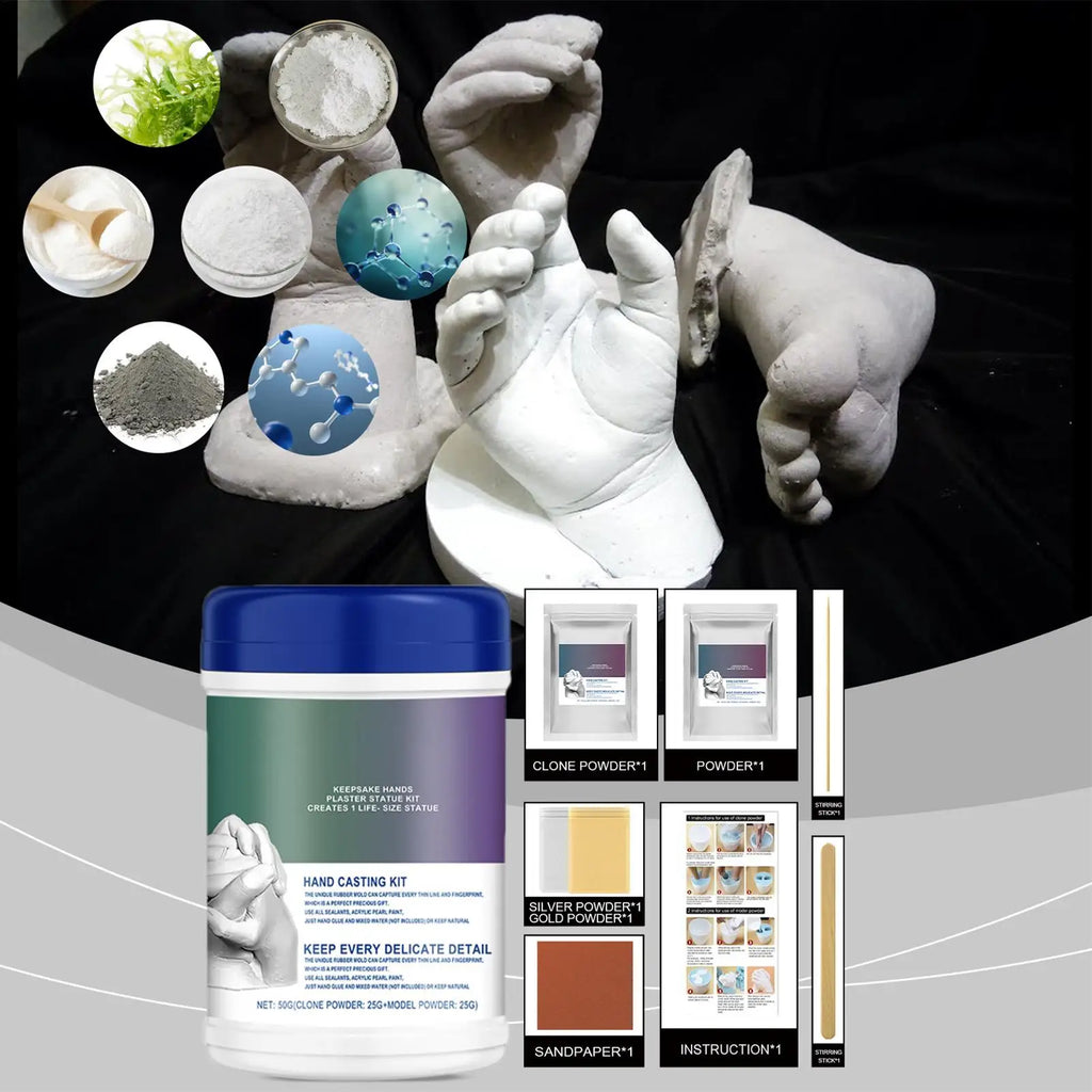 Baby Hand & Foot Casting Kit | 3D Handprint Keepsake Set 3D Casting Kit QXL