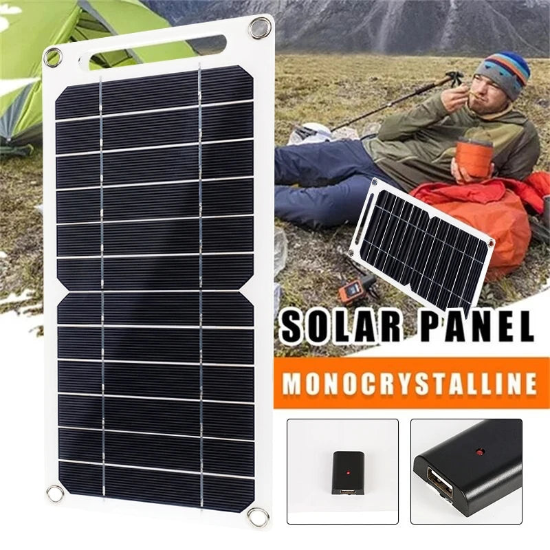 20W Monocrystalline USB Solar Panel | Portable Camping Charger Portable Solar Charger QXL