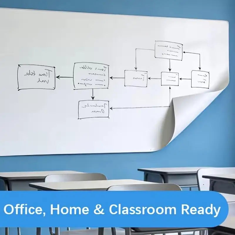 Self-Adhesive Whiteboard Wall Sticker | Removable Dry Erase Whiteboard Wall Sticker QXL