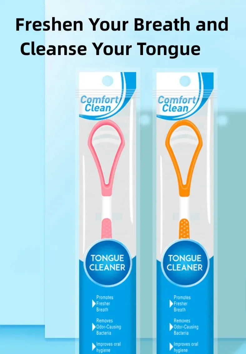 5-Pack Double-Sided Tongue Scraper & Coating Brush Set Tongue Scraper Set QXL