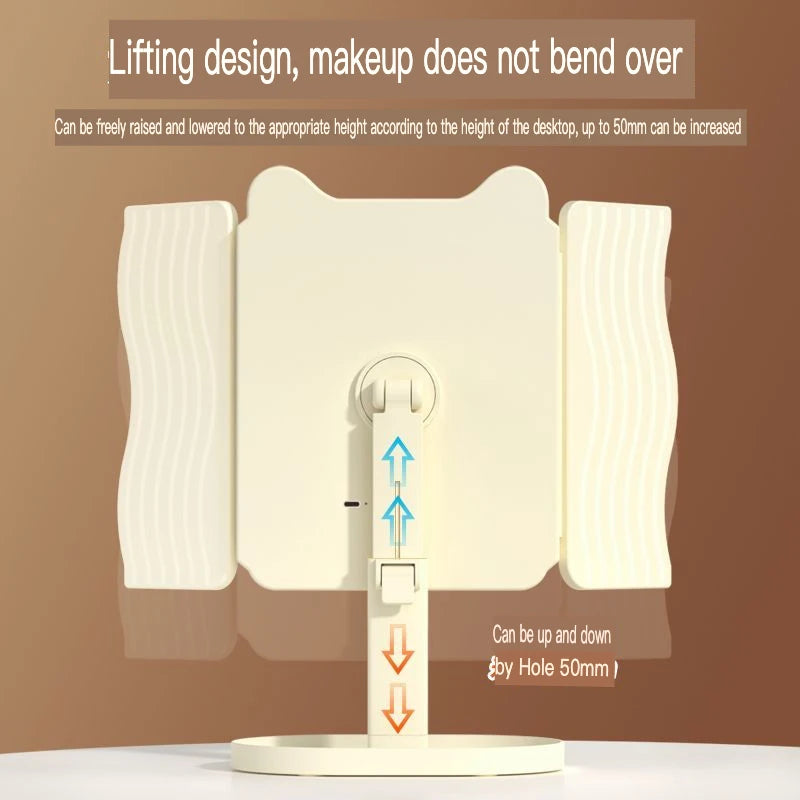 LED Lighted Makeup Mirror | 3-Color Magnifying Beauty Mirror Lighted Makeup Mirror QXL