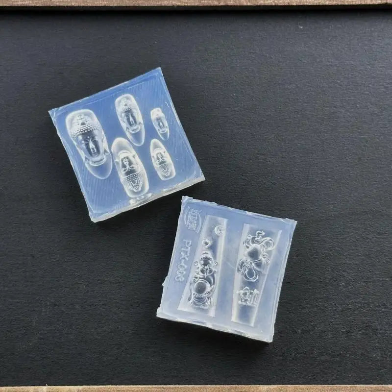 3D Buddha Silicone Nail Art Mold | DIY Acrylic Charm Mold Silicone Nail Mold QXL