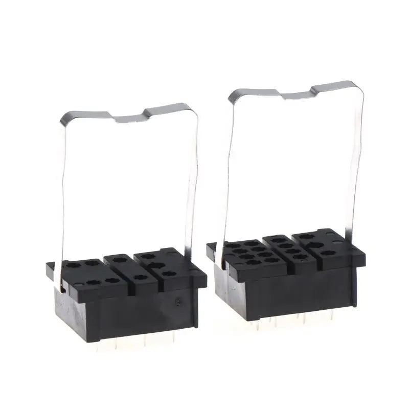 PY14-02 Universal Relay Socket Holder 2-Pack | PCB Solder Relay Socket Holder QXL