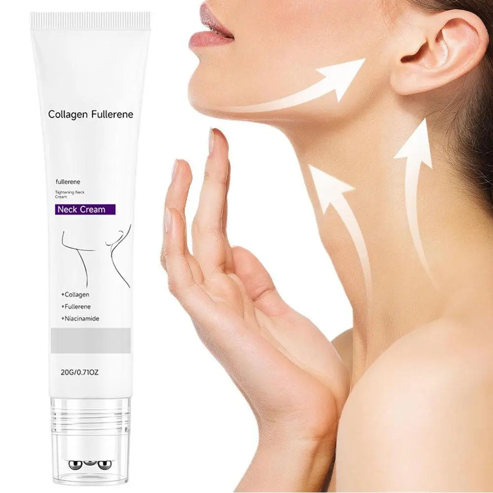 50ml Collagen & Fullerene Firming Neck Cream | 72-Hr Moisture Neck Firming Cream QXL