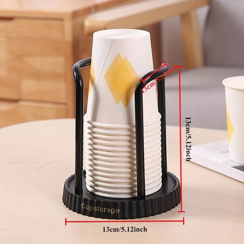 Paper Cup Holder & Dispenser Rack | Multi-Function Storage Cup Dispenser Rack QXL