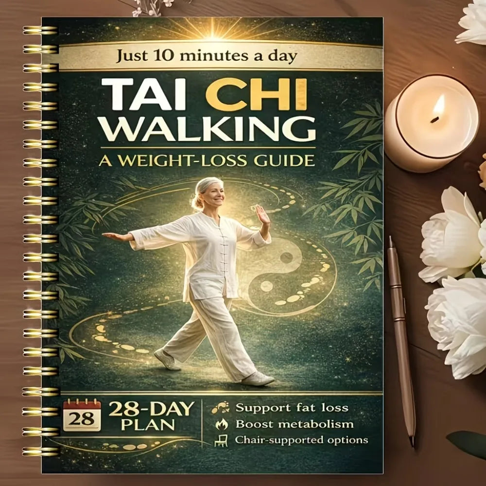 28-Day Tai Chi for Seniors Book | 10-Min Daily Program Fitness Program Book QXL