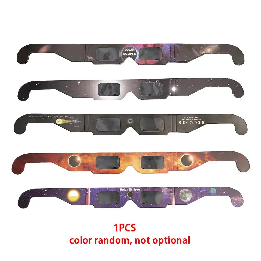 Solar Eclipse Glasses Kids & Adults | Safe Paper Eyewear Solar Eclipse Glasses QXL random color