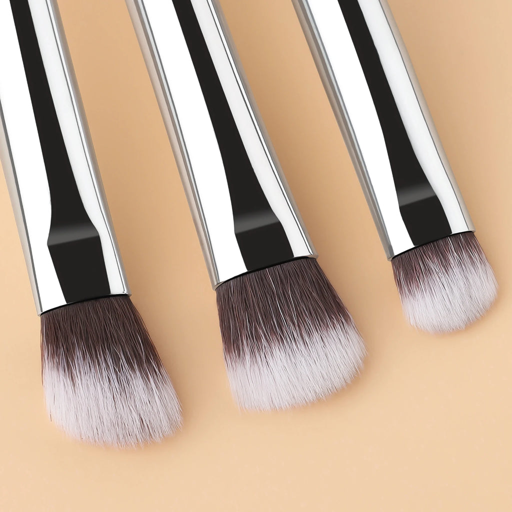 3-Piece Eyeshadow Brush Set | Soft Two-Tone Blending Brushes Eyeshadow Brush Set QXL