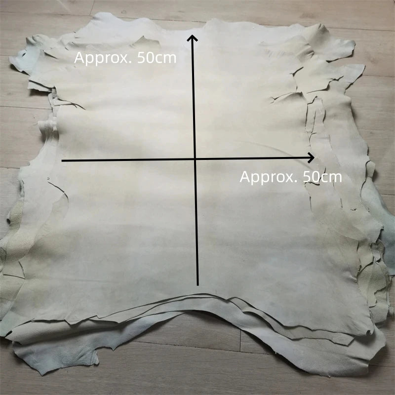 Soft Sheepskin Real Leather Fabric 0.9mm | DIY Craft Material Leather Craft Fabric QXL beige 2 China Mainland