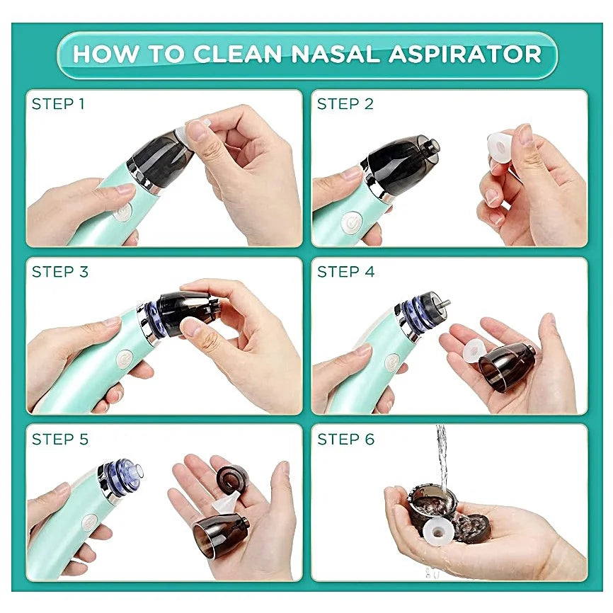 Electric Baby Nasal Aspirator | Gentle Automatic Nose Cleaner Baby Nasal Aspirator QXL