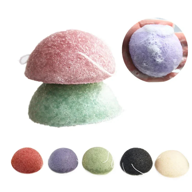 4-Pack Natural Konjac Face Cleansing Exfoliating Sponges Konjac Face Sponge QXL