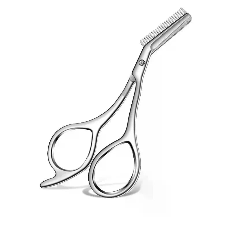 Eyebrow Trimming Scissors with Comb | Stainless Steel Eyebrow Scissors QXL