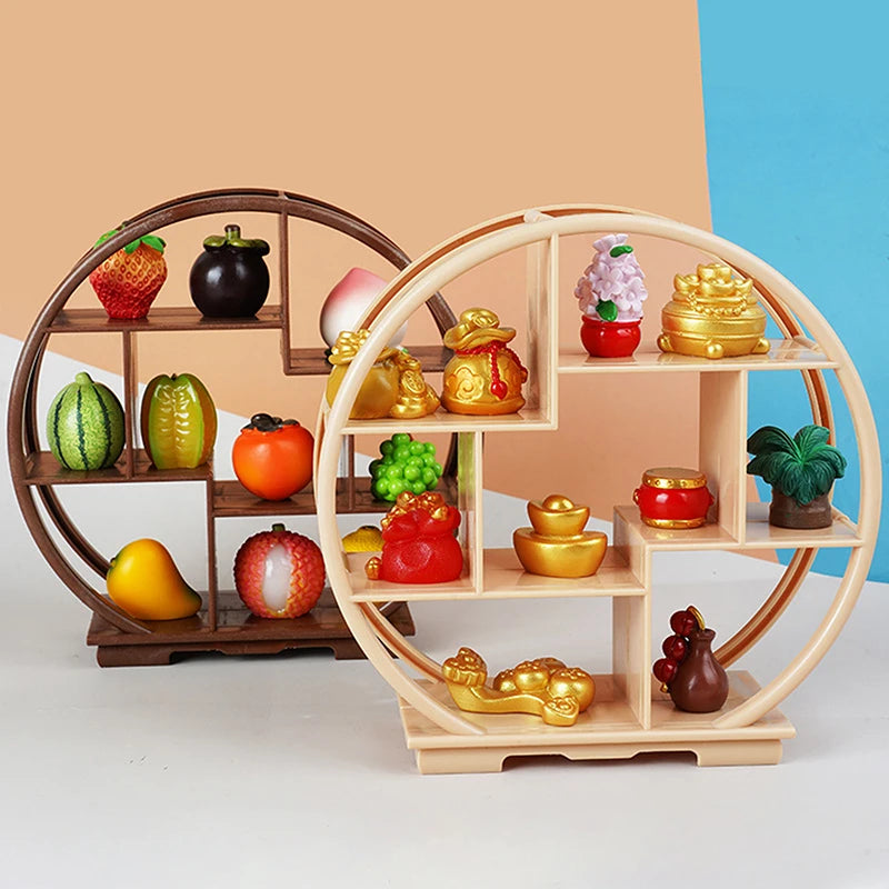 Miniature Dollhouse Display Shelf | 1:6 & 1:12 Scale Rack Dollhouse Miniature QXL
