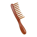 Sandalwood Wide Tooth Comb – Anti-Static Detangling & Scalp Care Wooden Hair Comb QXL A1