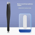 Stainless Steel Rounded-Tip Eyebrow Tweezers | Anti-Slip Eyebrow Tweezers QXL I