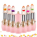 Crystal Flower Jelly Lipstick | Color-Changing Lip Gloss Balm Jelly Lip Gloss QXL Pack of 6