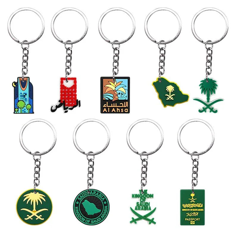 Saudi Arabia Desert Antelope PVC Keychain | Novelty Gift Novelty Keychain QXL