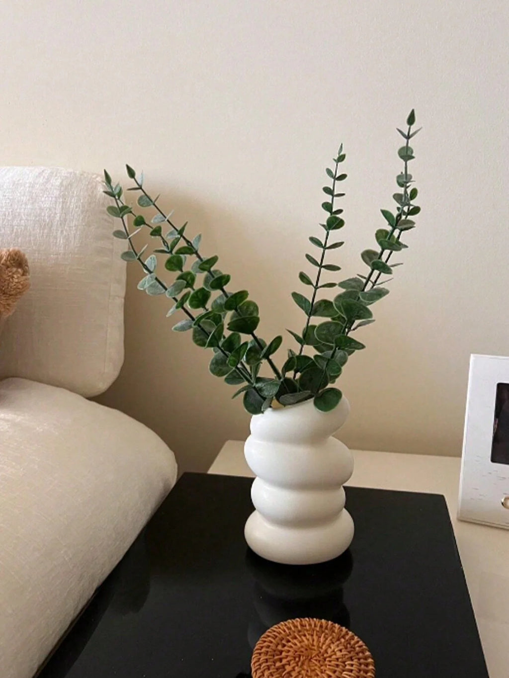 Simple Solid Color Plastic Vase | Home Flower Arrangement Décor Decorative Vase QXL