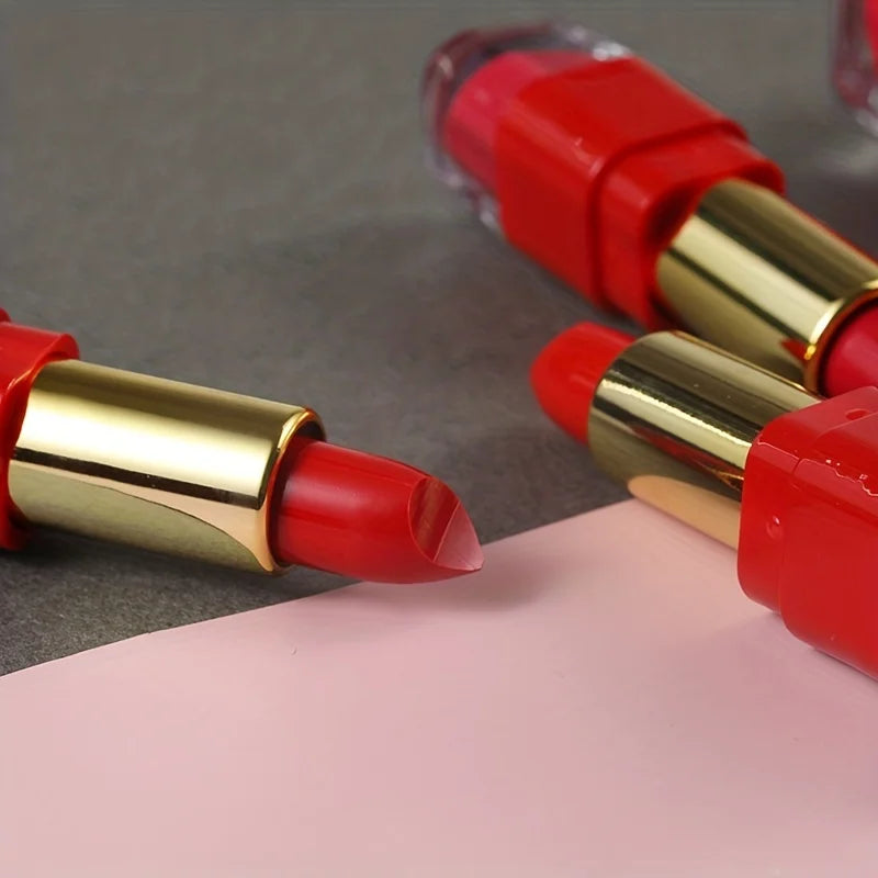 12-Color Creamy Moisturizing Lipstick | Long-Lasting Lip Makeup Creamy Lipstick QXL