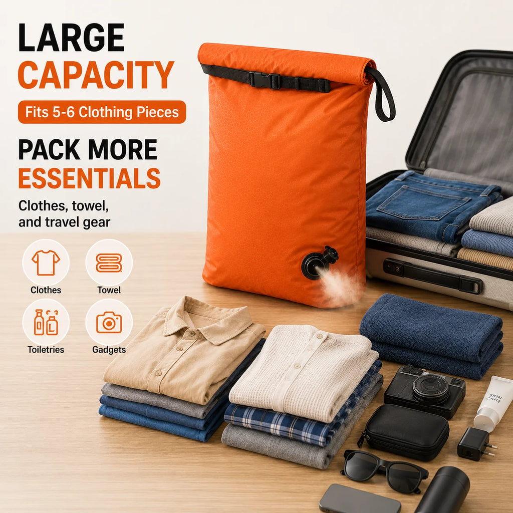 Travel Compression Packing Bag | Space-Saving Clothes Organizer Compression Packing Bag QXL