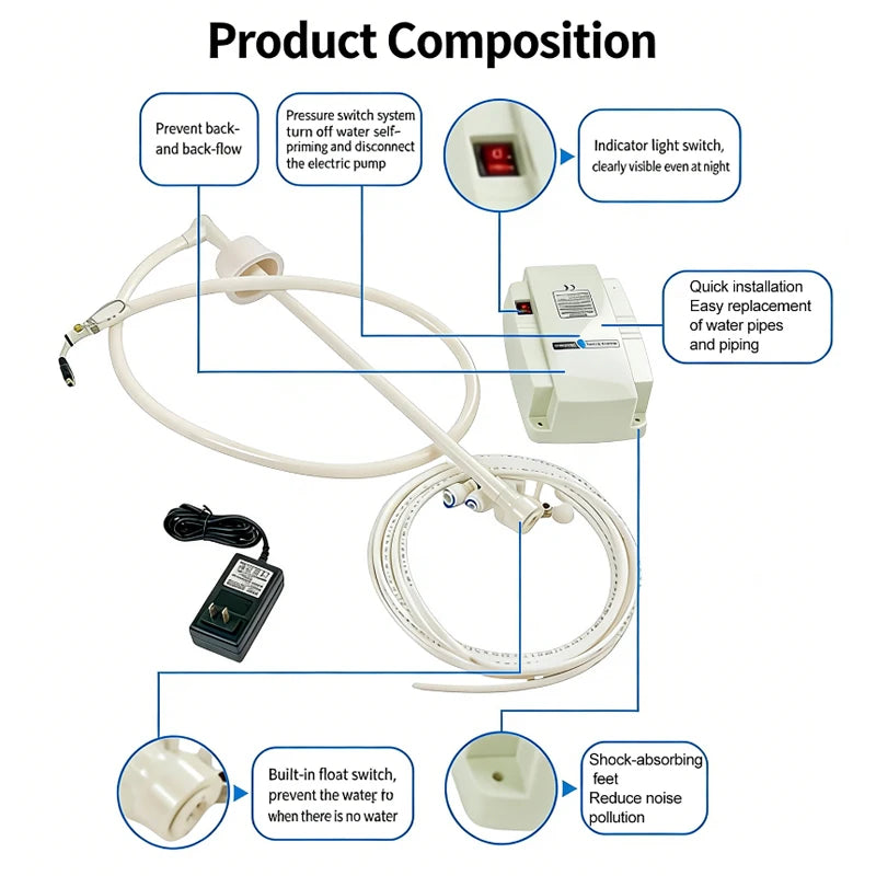 Electric Bottled Water Booster Pump | 40–60 PSI Auto Dispenser Water Booster Pump QXL