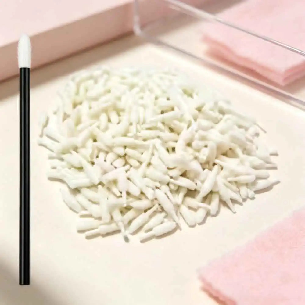 500-Pack Disposable Lip Brush Applicator Heads | Makeup Tool Disposable Lip Applicators QXL