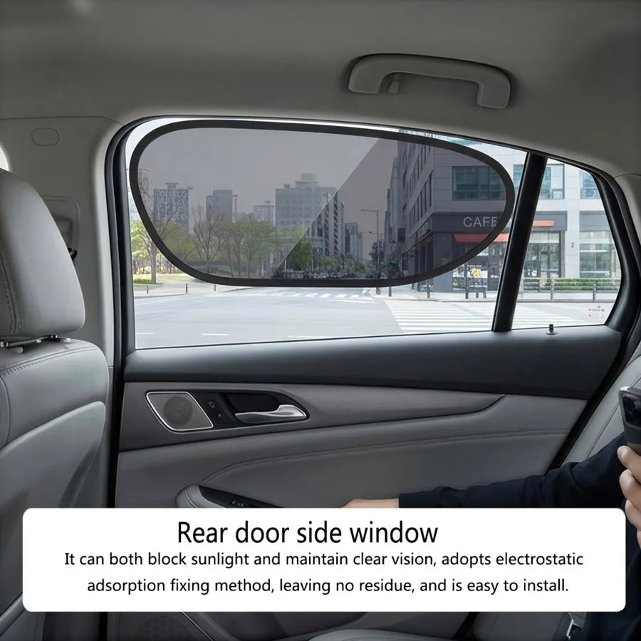 Universal Car Sun Shade | Static Cling No-Glue UV Window Visor Car Window Sun Shade QXL