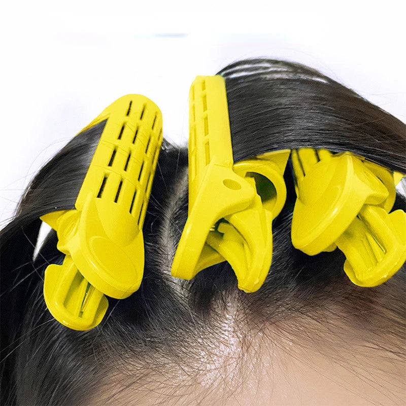 2-Pack Heatless Hair Rollers & Root Volume Clips | Korean Style Hair Volume Clips QXL