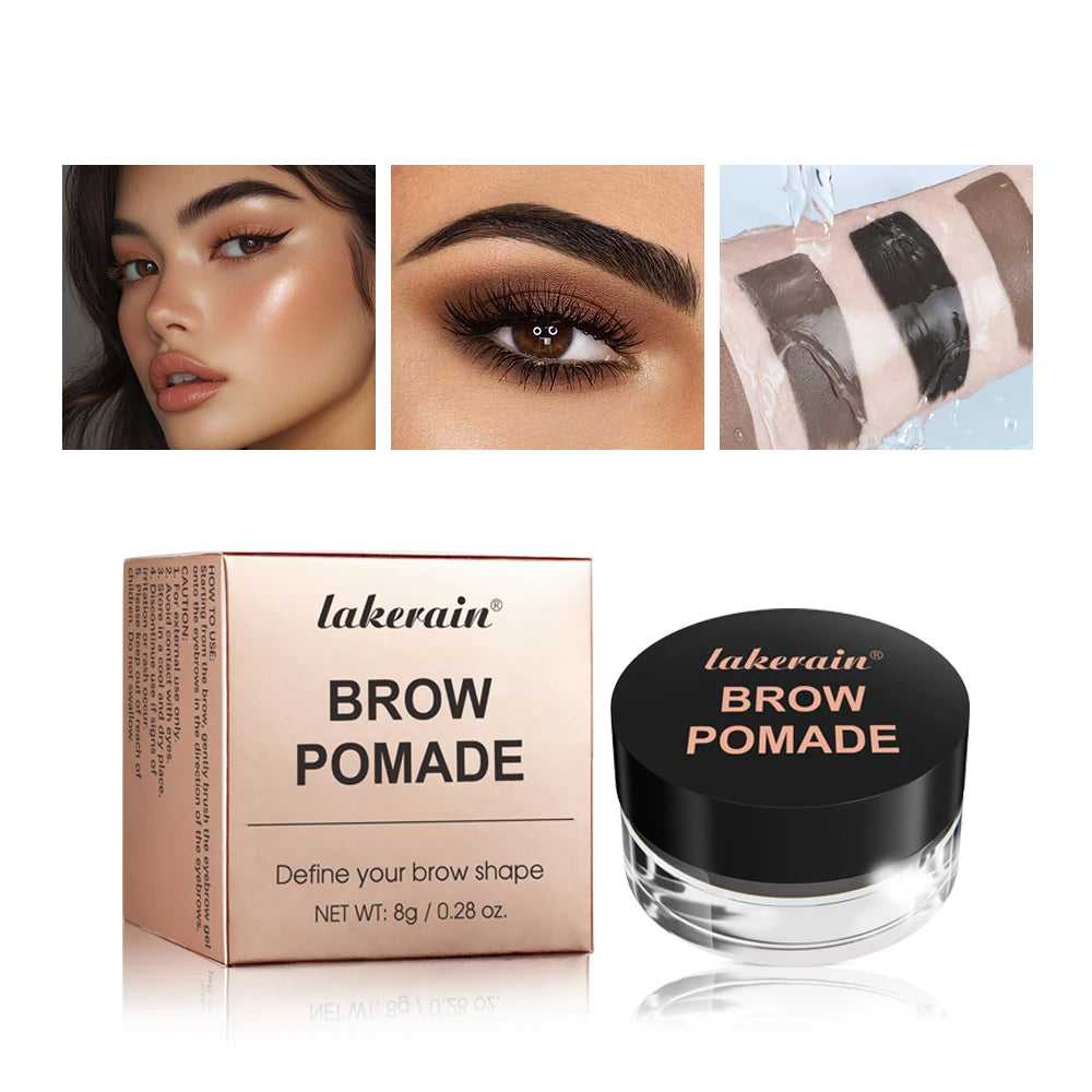Waterproof Eyebrow Pomade Cream | Smudge-Proof Brow Wax Eyebrow Pomade QXL