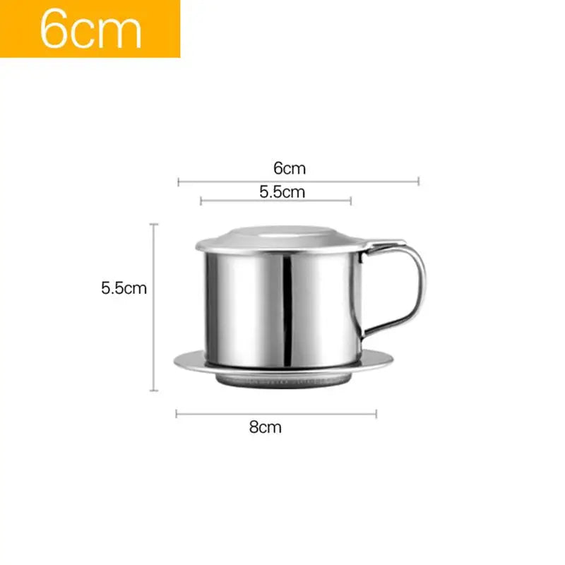 Stainless Steel Vietnamese Coffee Dripper & Filter Cup Coffee Dripper Filter QXL