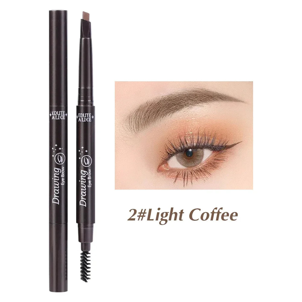 Double-Ended Triangle Eyebrow Pencil – Waterproof & Precise Eyebrow Pencil QXL B02