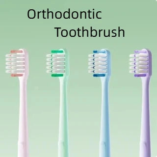 V-Shaped Soft Bristle Toothbrush for Braces – 1 or 2 Pack V-Shaped Toothbrush QXL