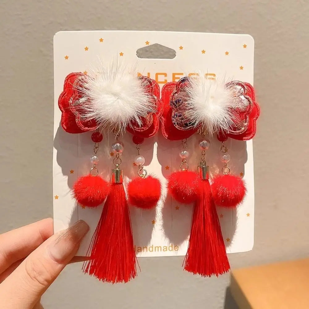 Chinese Tassel Hair Clips | Retro Hanfu Hairpin Pair Tassel Hair Clip QXL