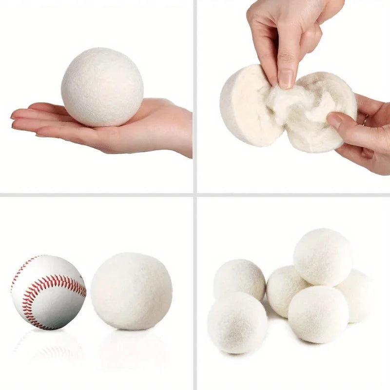 3-Pack Natural Dryer Balls – Cut Drying Time & Static Dryer Balls QXL