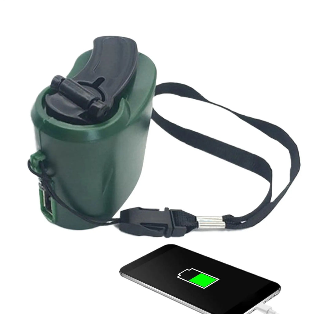 Hand Crank Emergency Charger USB & LED | Camping Gear Emergency Hand Crank Charger QXL