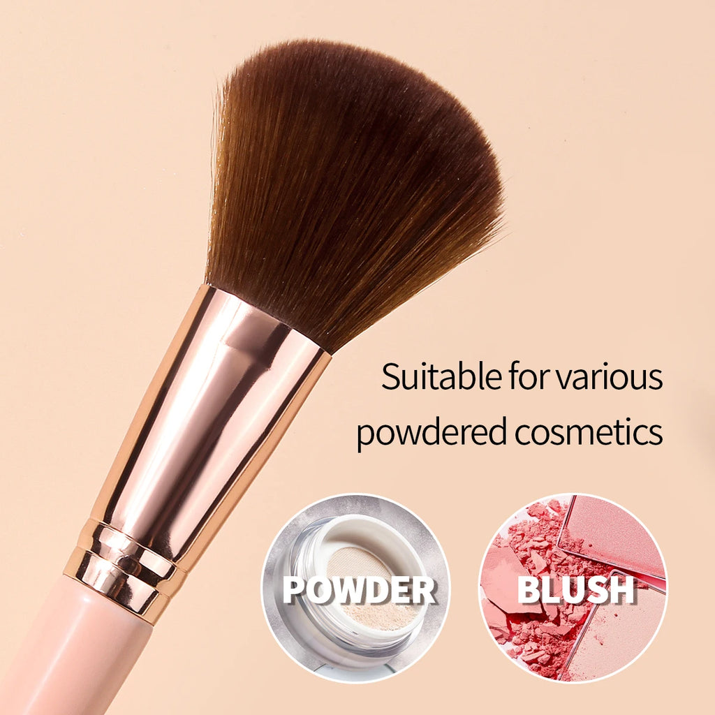 KOSSHOW Powder Blush Brush – Soft Nylon & Wooden Handle Powder Blush Brush QXL