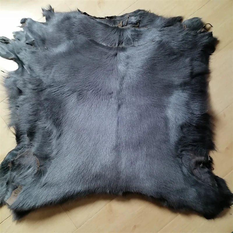 Whole Grey Lambskin Wool Mat | Genuine Leather DIY Craft Piece Lambskin Leather Hide QXL