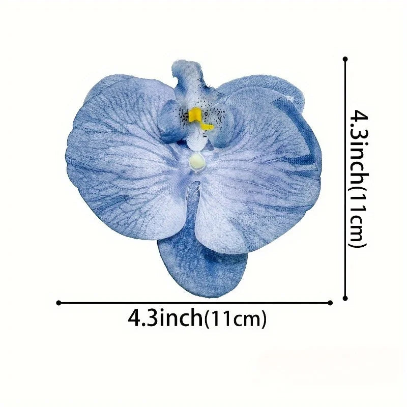 4-Pack Orchid Flower Hair Clips | Multicolor Floral Hairpins Flower Hair Clips QXL