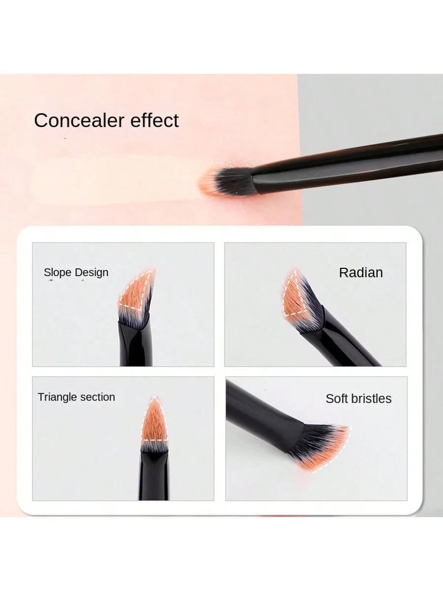 Triangular Sloped Foundation & Concealer Brush | Highlight Blush Makeup Brush QXL