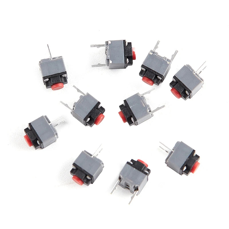 10-Pack Kailh Silent Mouse Micro Switches 6x6x7.3mm DIY Repair Mouse Micro Switch QXL one size