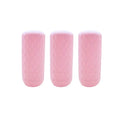3-Pack Silicone Leak-Proof Bottle Sleeves for Travel Toiletries Travel Bottle Sleeve QXL pink