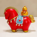 Zodiac Horse Lucky Ingot Figurine | Rotating Resin Home Decor Decorative Figurine QXL A8