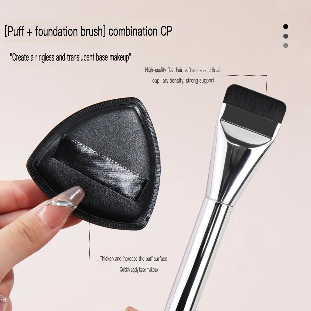 Black Powder Puff Set | Soft Sponge Makeup Egg for Foundation Makeup Sponge Puff QXL