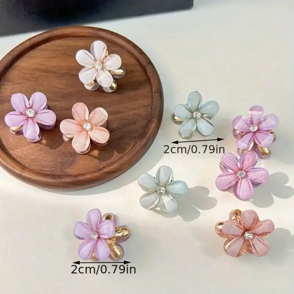 10-Pack Floral Claw Clips | Flower Hair Clips for Women Floral Claw Clips QXL