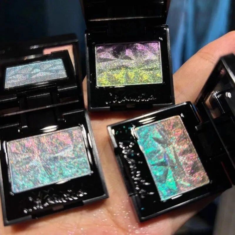 Chameleon Glitter Eyeshadow Moon White Peach Blossom Shimmer Glitter Eyeshadow QXL